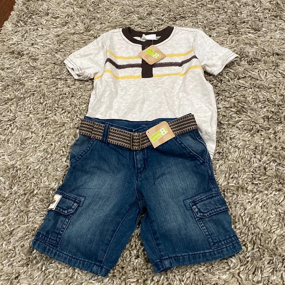 NWT crazy8 boys tops and shorts size 3t